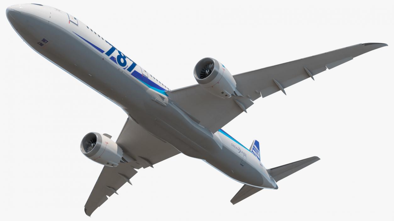 3D Boeing 787-9 Dreamliner ANA Livery Rigged