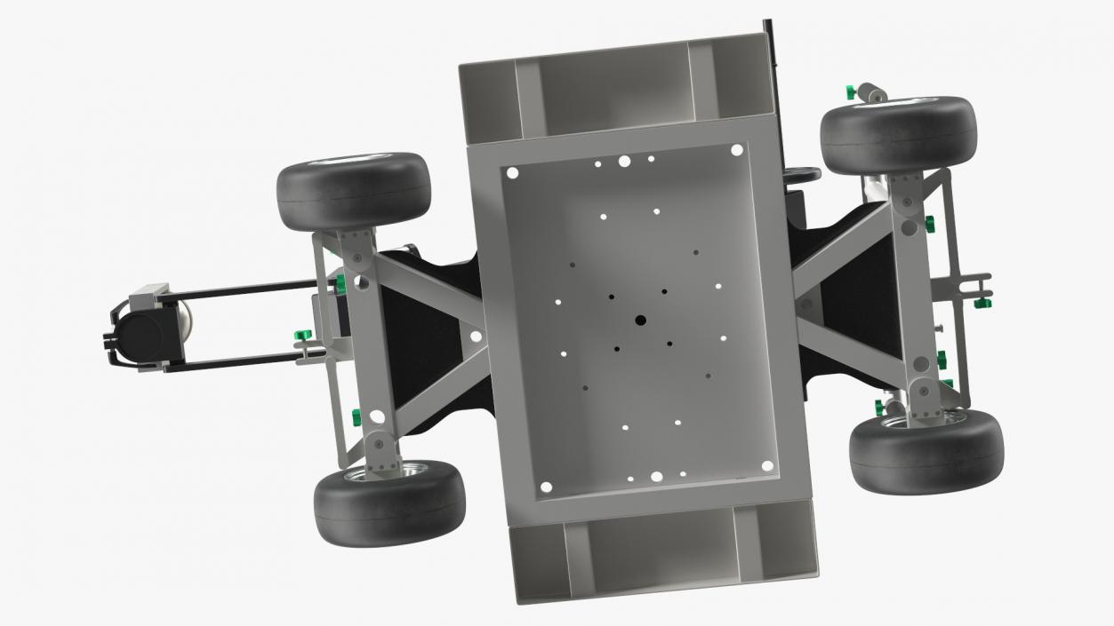 3D model Dolly 4x4 with Mini Crane