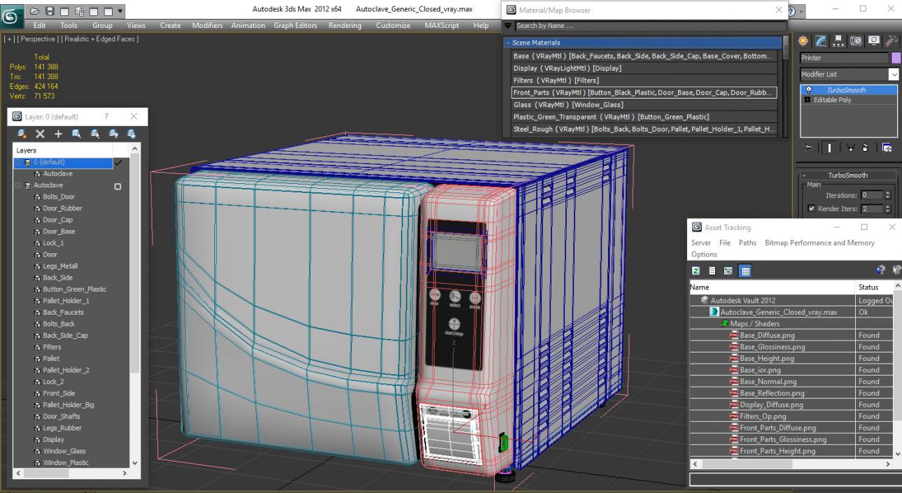 Autoclave Generic Closed 3D model