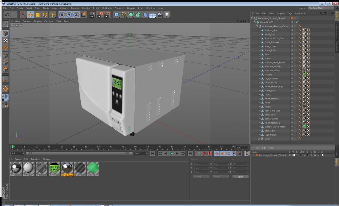Autoclave Generic Closed 3D model