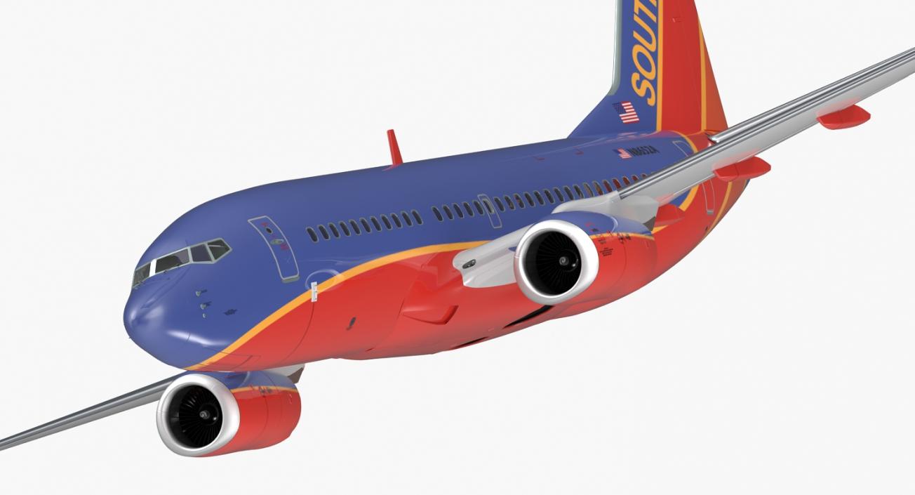 3D Boeing 737-700 Southwest Airlines model