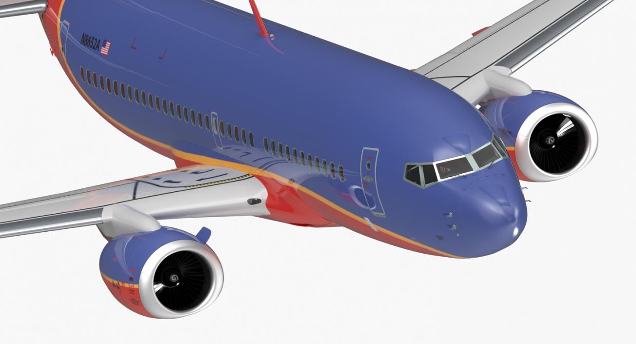 3D Boeing 737-700 Southwest Airlines model