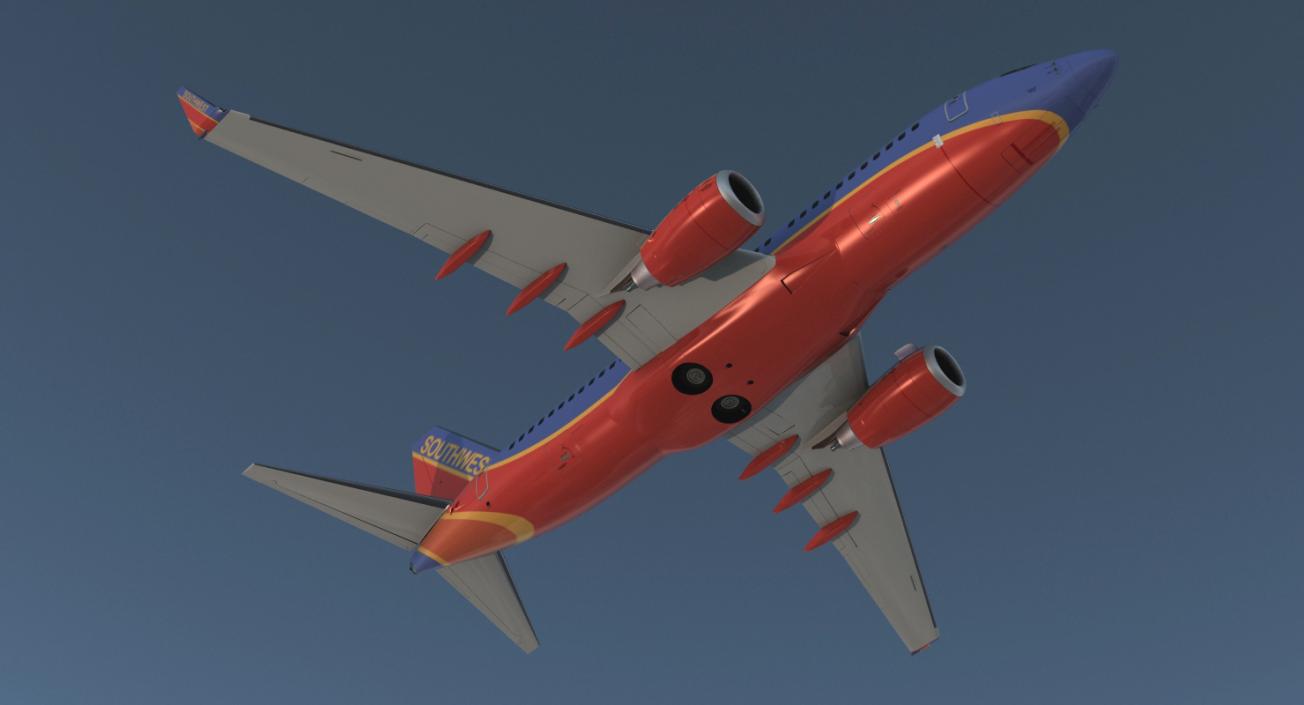 3D Boeing 737-700 Southwest Airlines model