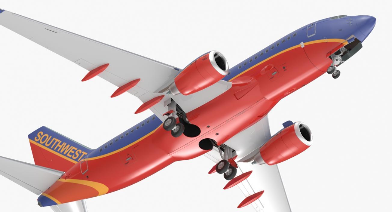 3D Boeing 737-700 Southwest Airlines model