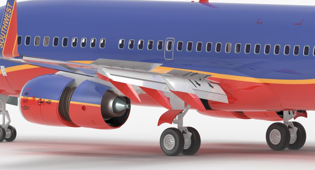 3D Boeing 737-700 Southwest Airlines model