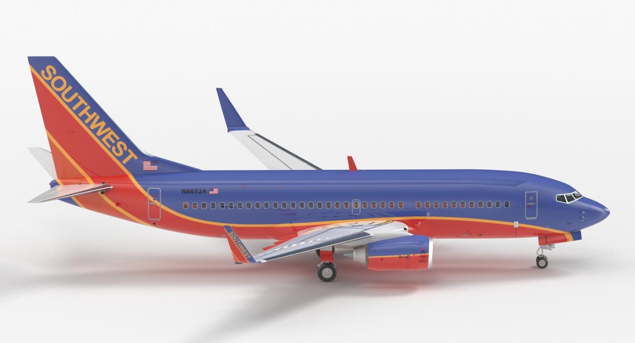 3D Boeing 737-700 Southwest Airlines model