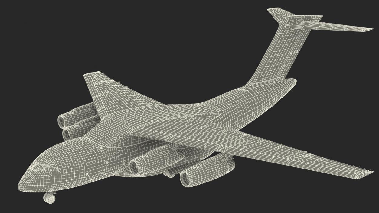 3D model Large Military Transport Aircraft Rigged