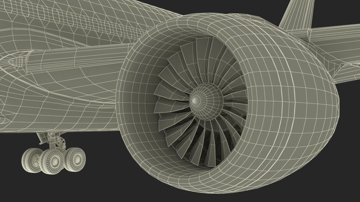 Air India Boeing 787-8 Dreamliner Aircraft 3D