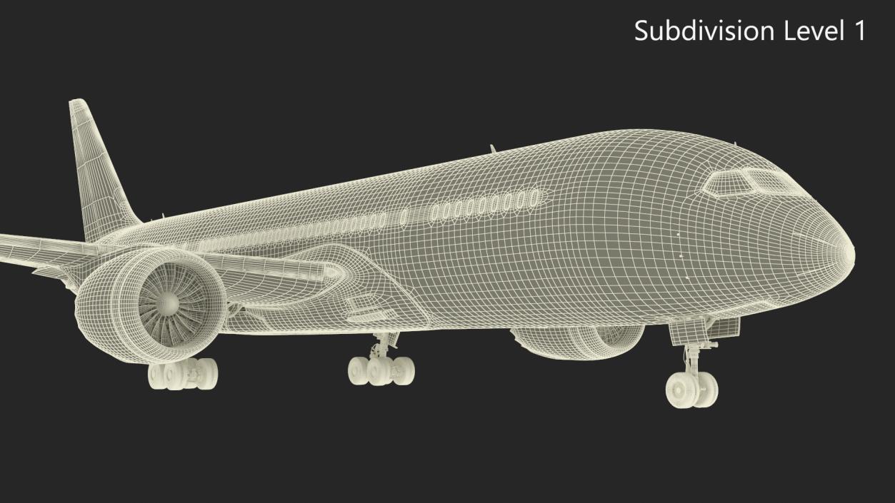 Air India Boeing 787-8 Dreamliner Aircraft 3D