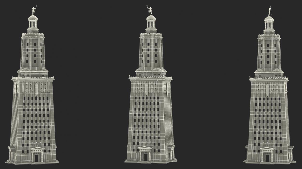 3D model Lighthouse of Alexandria Tower