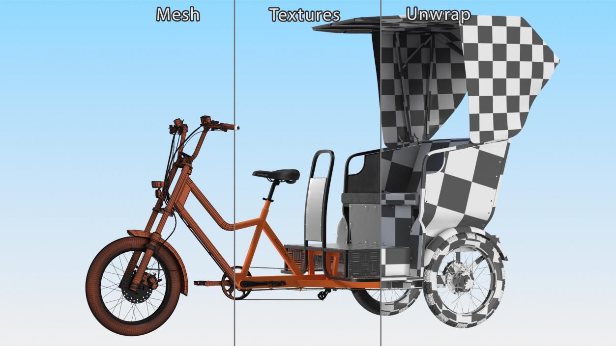 3D Rad Power Bike RadBurro with Passenger Seat model