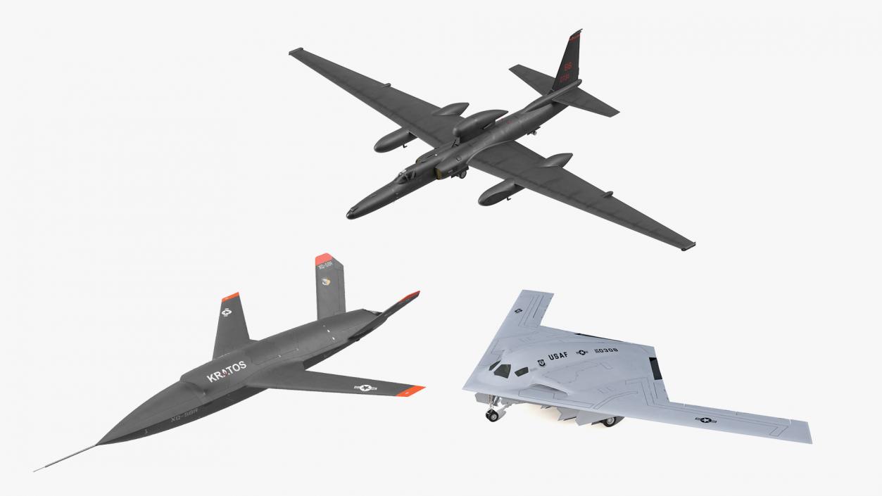 USA UAVs Collection 3D model