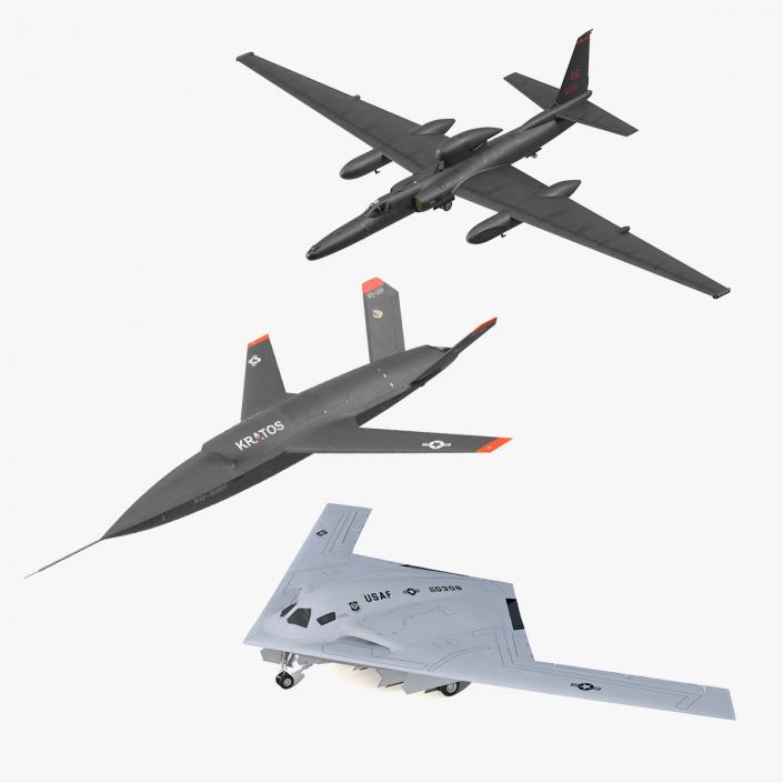 USA UAVs Collection 3D model