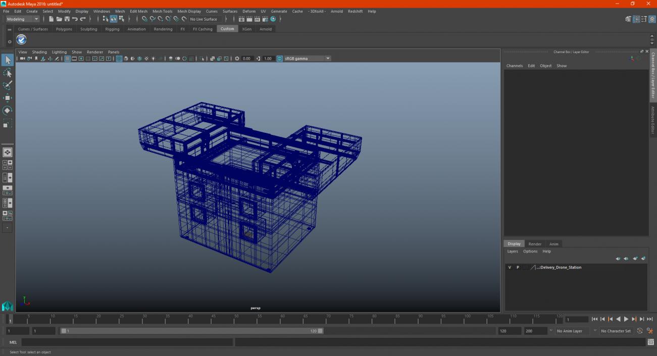 Delivery Drone Station 3D