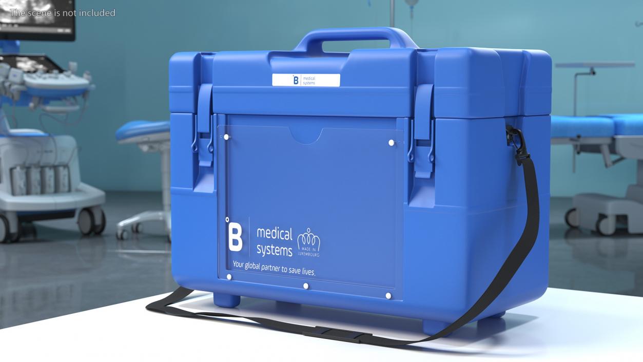 3D Vaccine Transport Box Blue