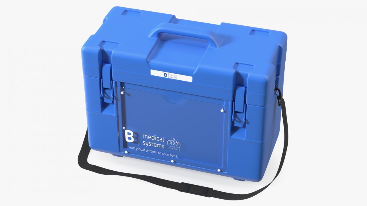 3D Vaccine Transport Box Blue