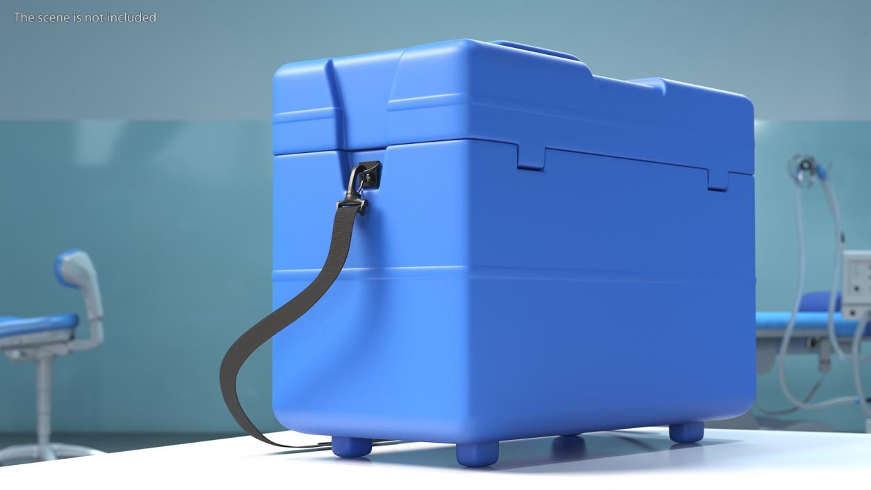 3D Vaccine Transport Box Blue