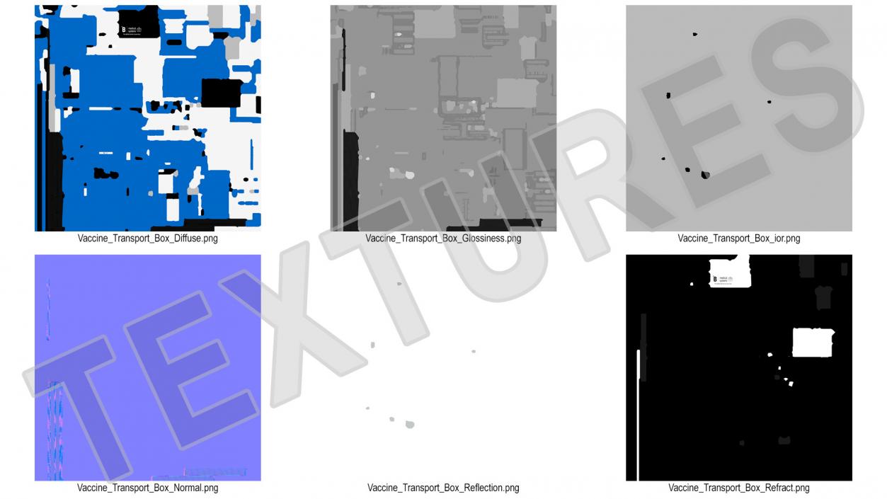 3D Vaccine Transport Box Blue