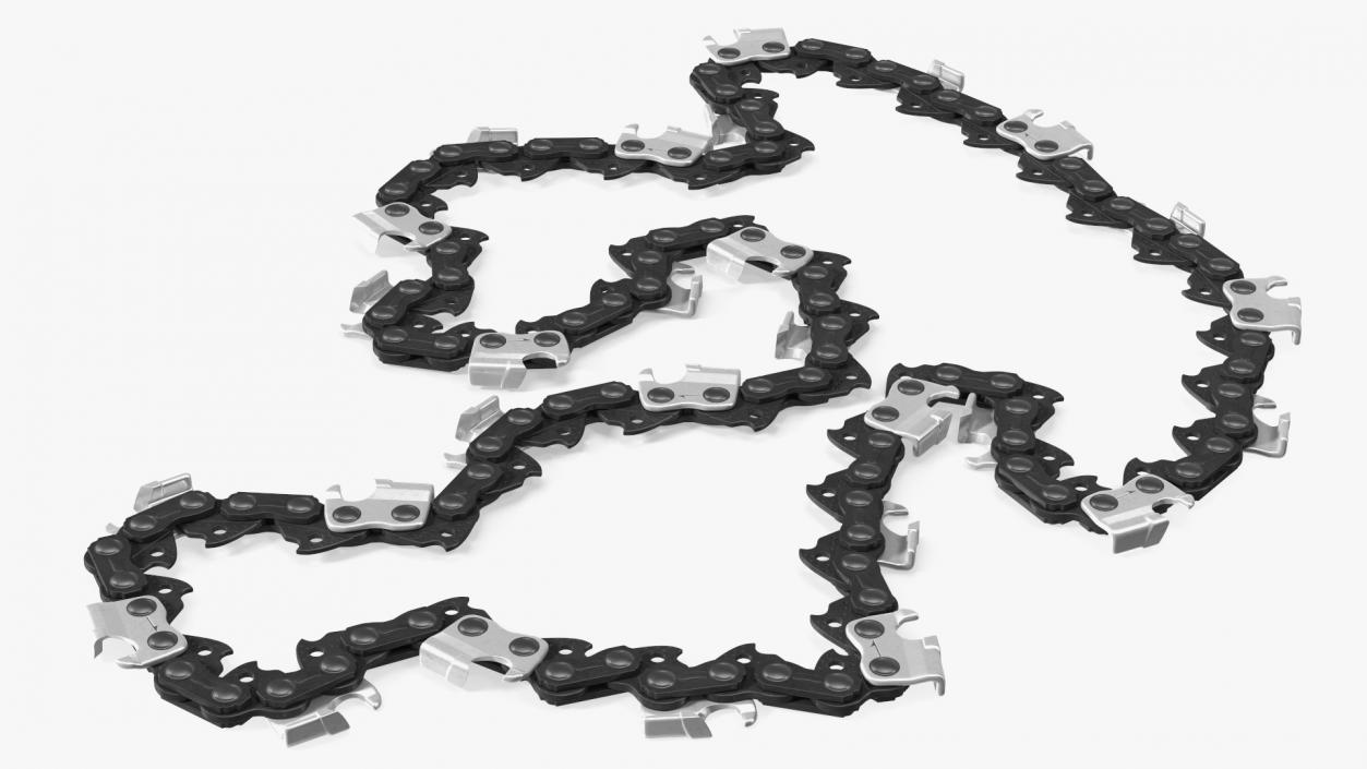 Chain for Chainsaw Black 3D model