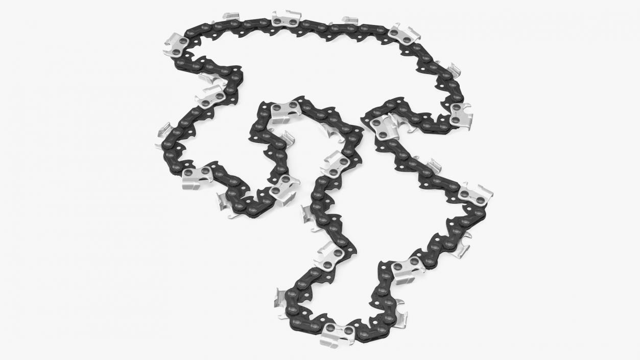 Chain for Chainsaw Black 3D model