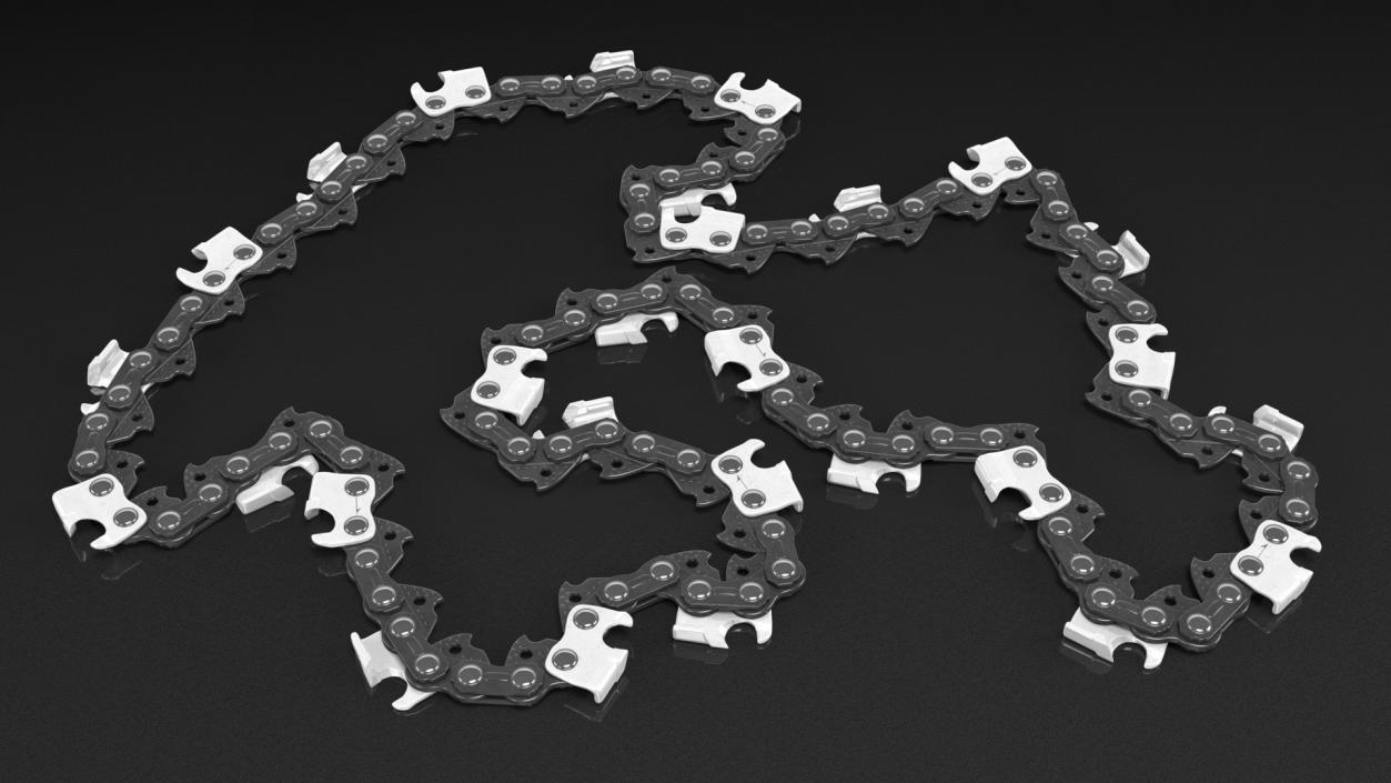 Chain for Chainsaw Black 3D model