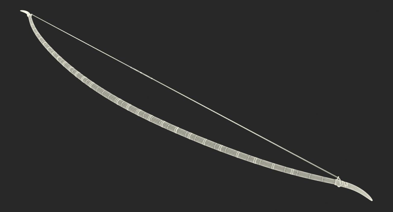 3D Antique Viking Bow model