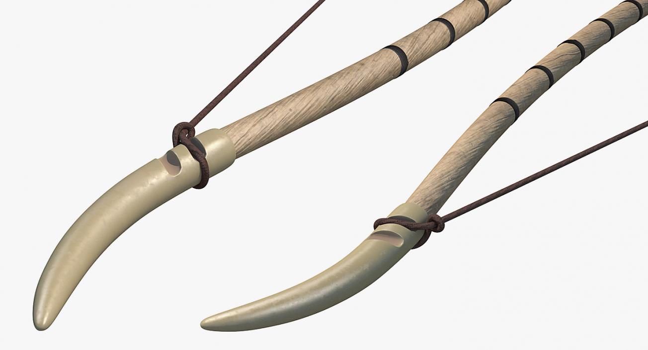 3D Antique Viking Bow model