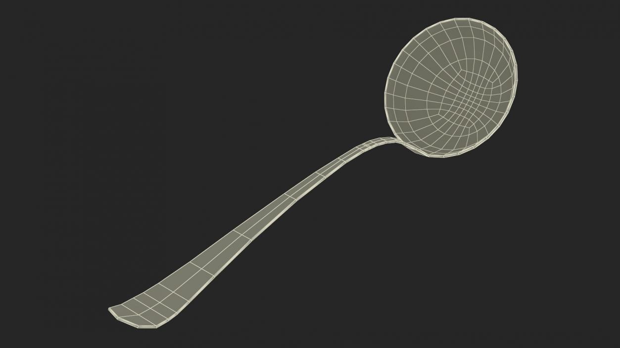 3D Kitchen Soup Ladle model