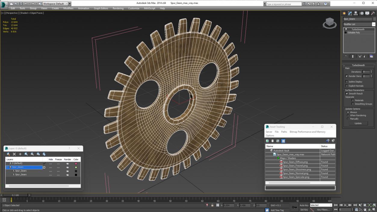 3D model Spur Gears