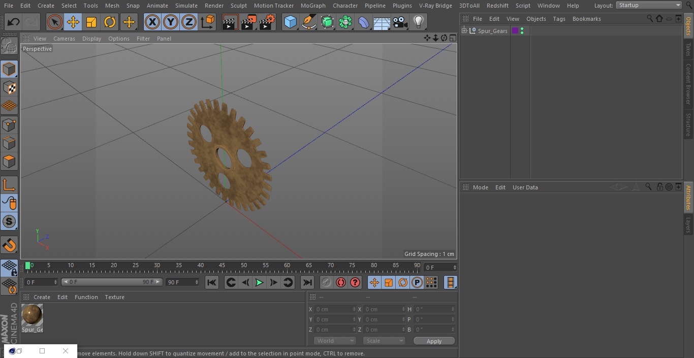 3D model Spur Gears