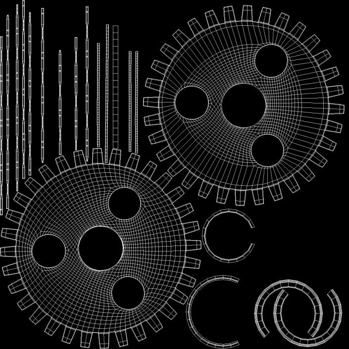 3D model Spur Gears