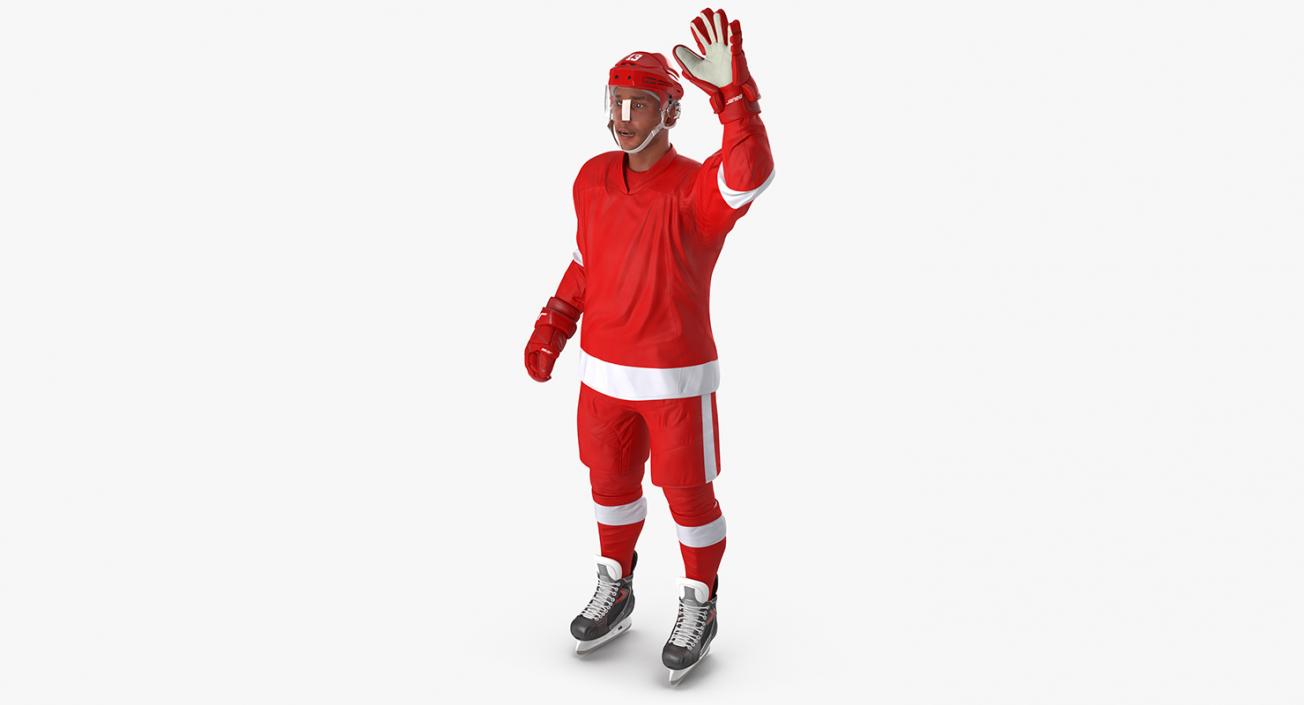 3D model Hockey Player Generic 2 Rigged