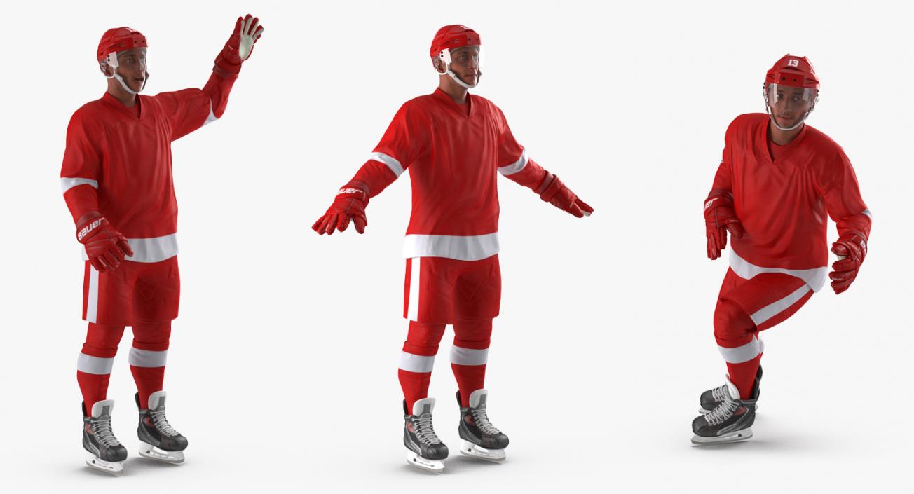 3D model Hockey Player Generic 2 Rigged