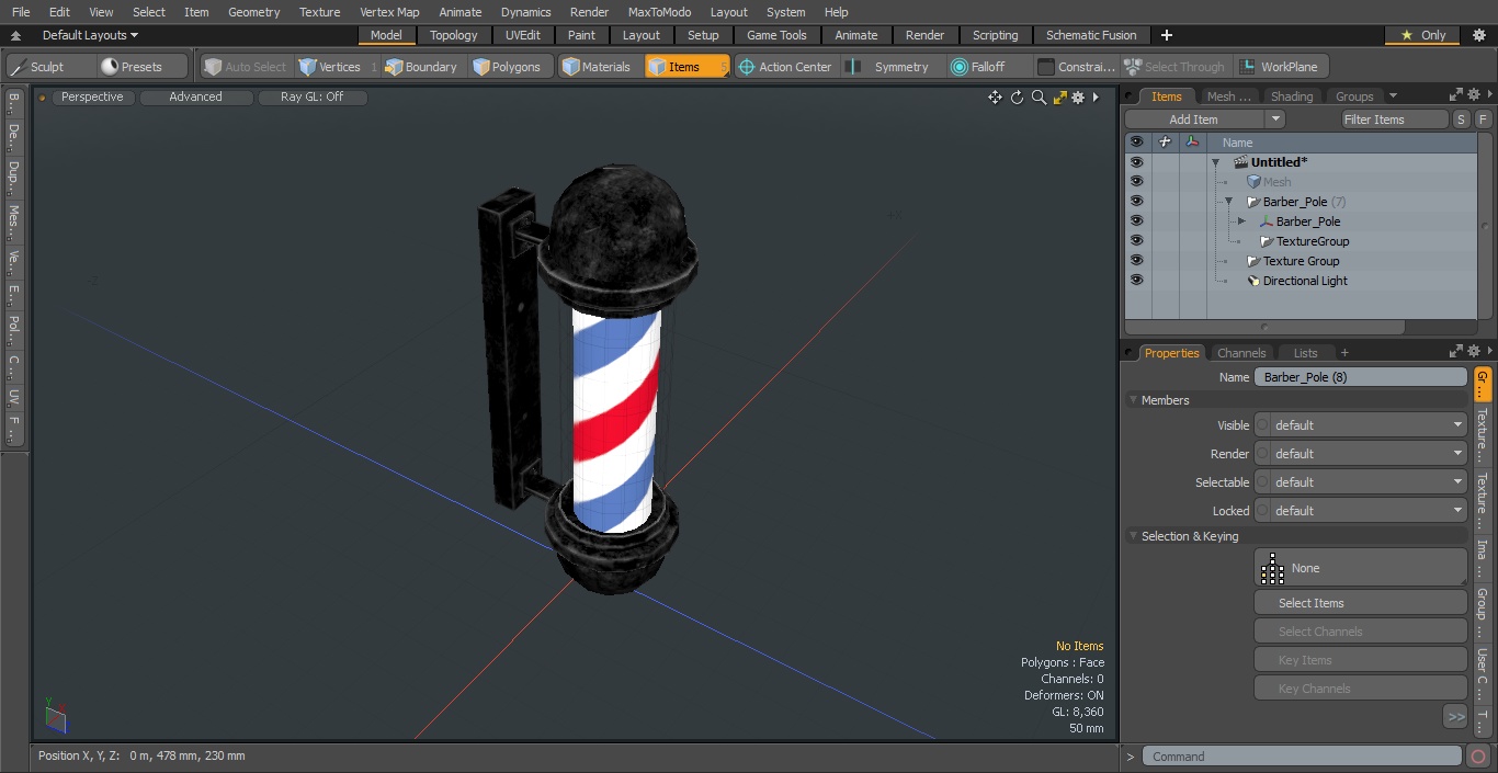 3D Barber Pole