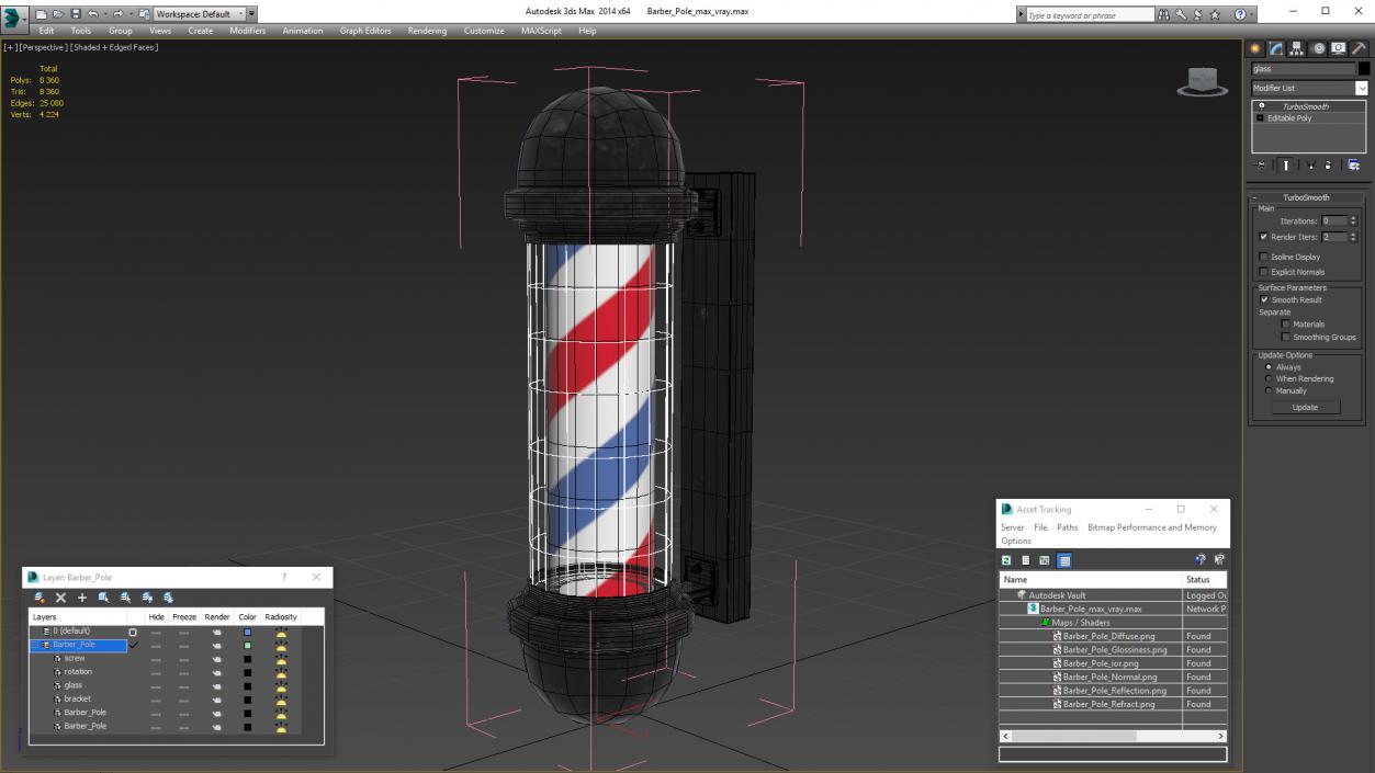 3D Barber Pole