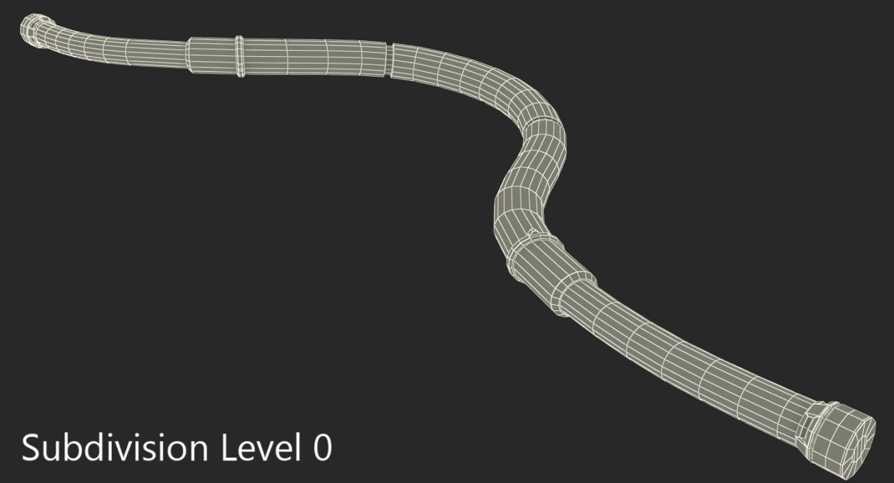 3D Industrial Cable 7 model