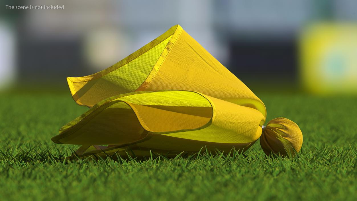 3D Professional Football Yellow Penalty Flag