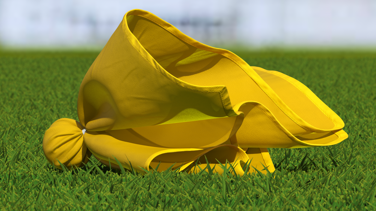 3D Professional Football Yellow Penalty Flag