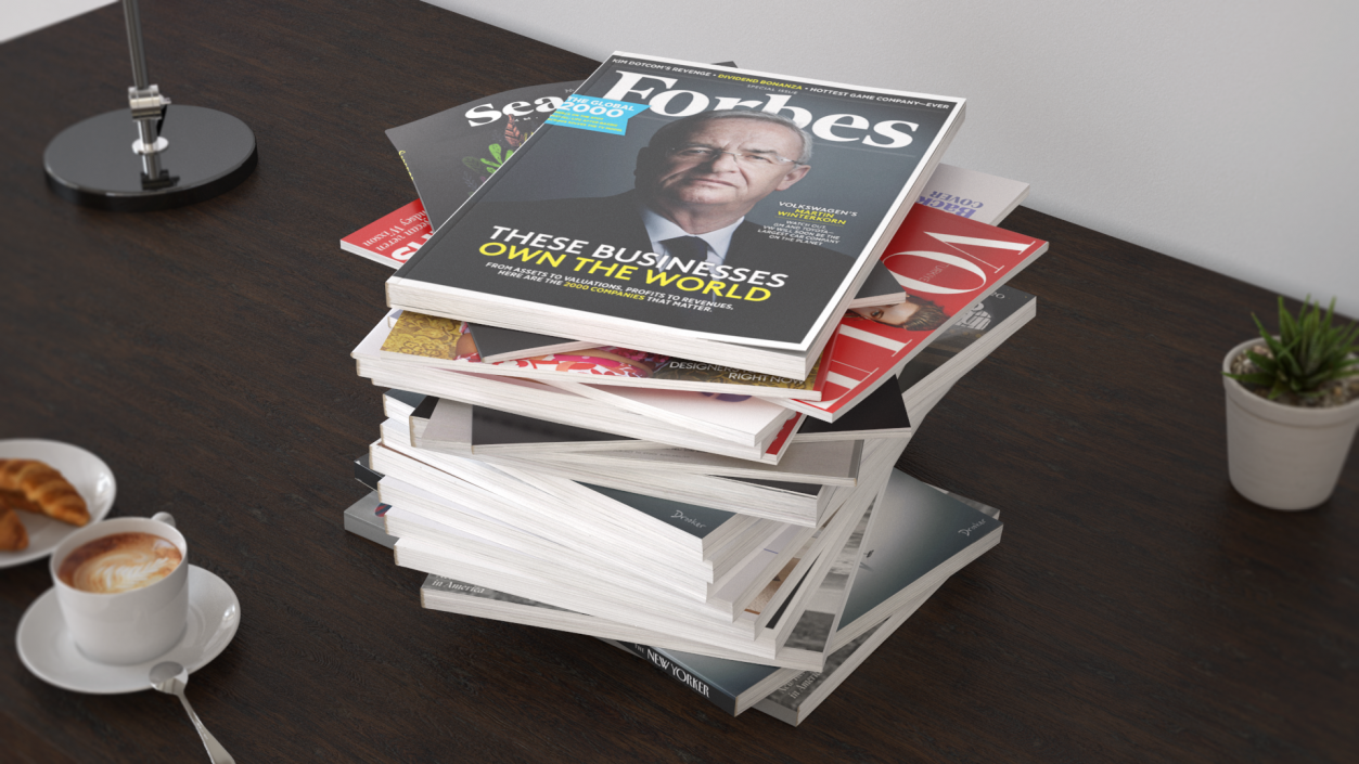 Pile of Magazines 3D