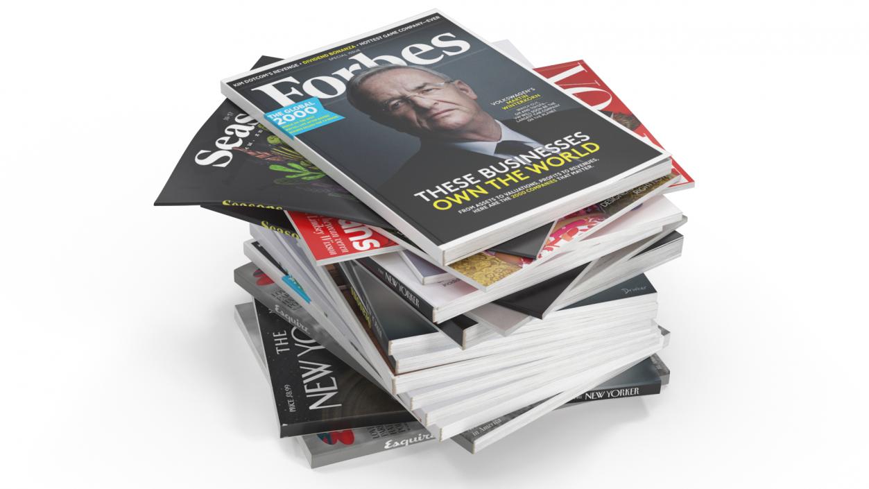 Pile of Magazines 3D