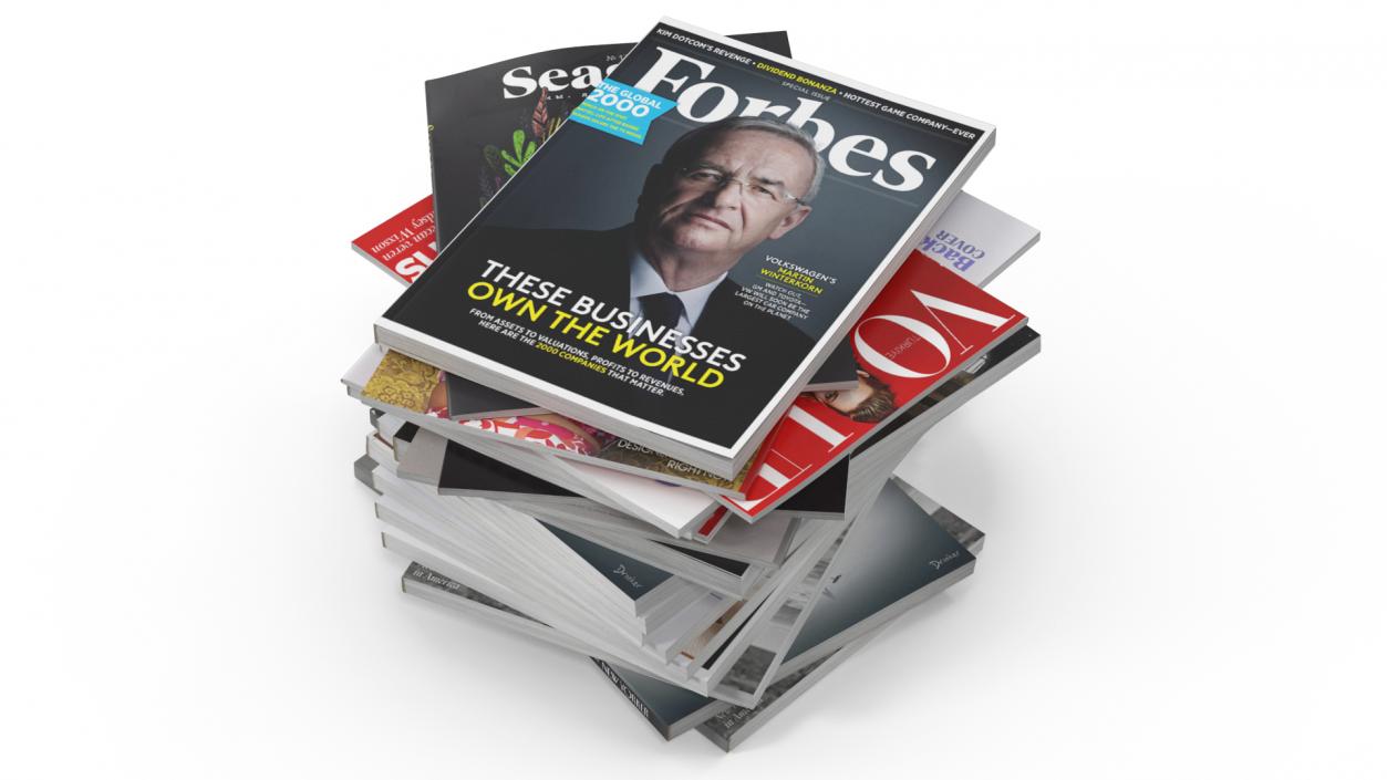 Pile of Magazines 3D