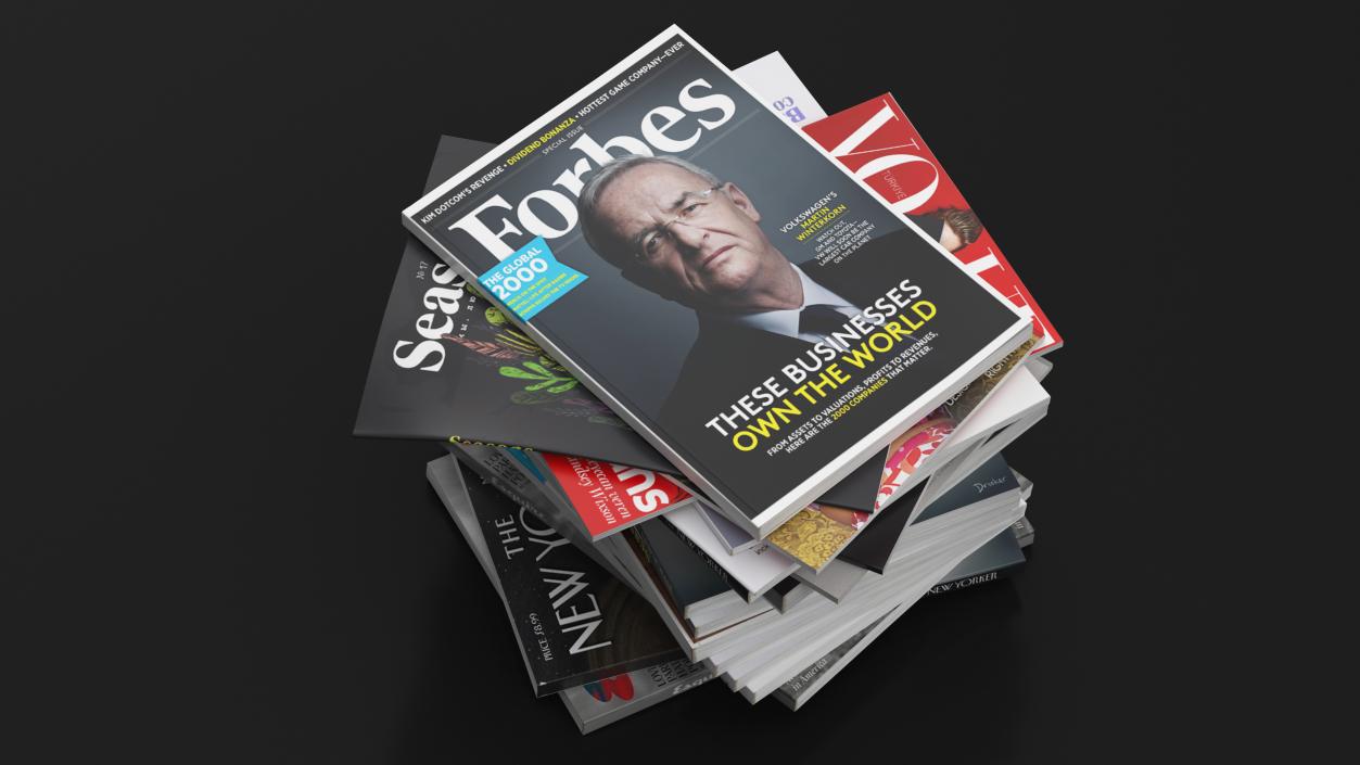 Pile of Magazines 3D