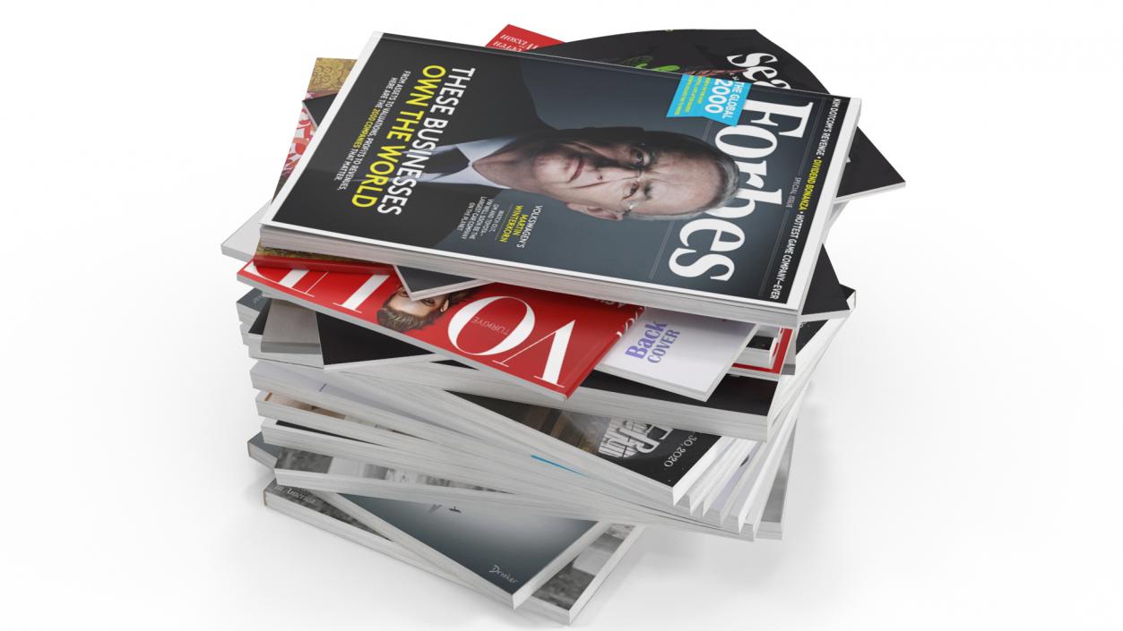 Pile of Magazines 3D