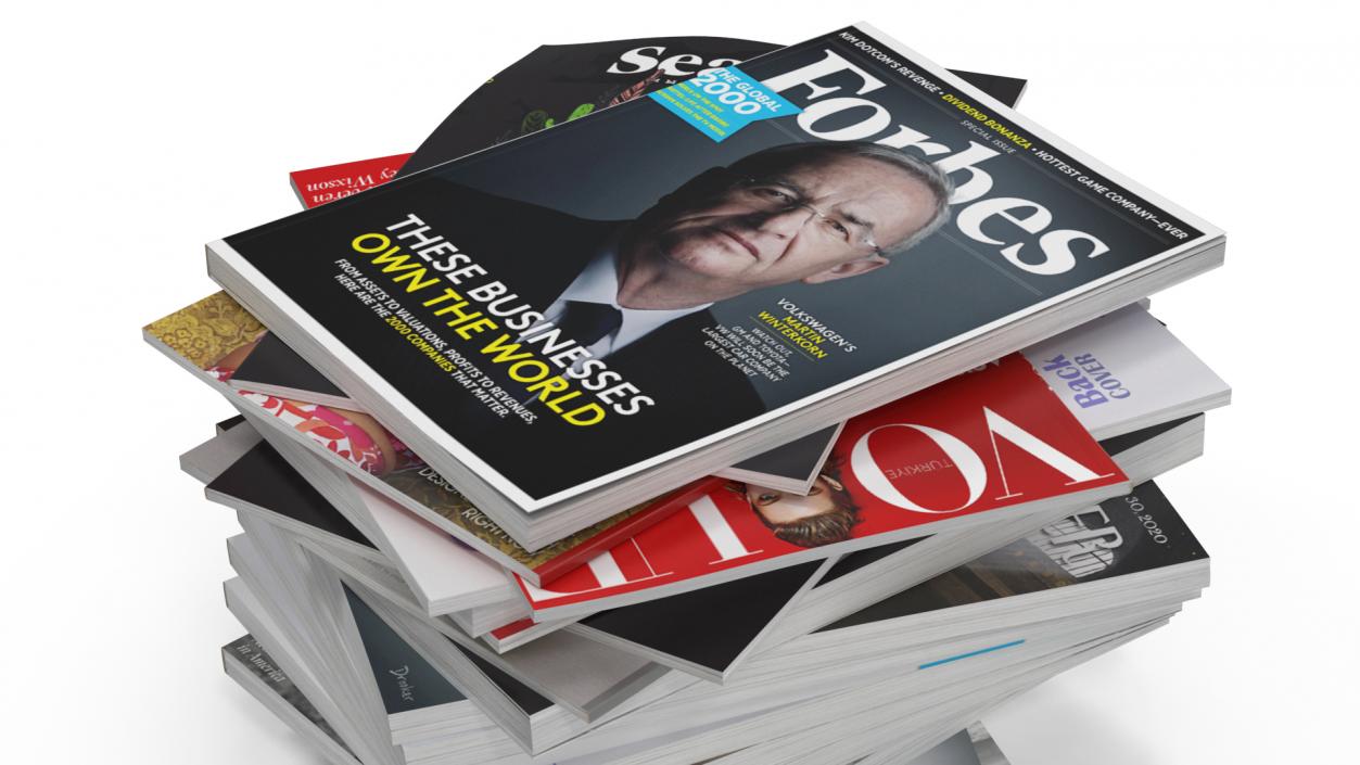 Pile of Magazines 3D