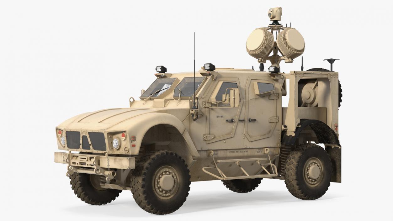 3D Oshkosh M-ATV with X-MADIS Anti Drone System Rigged