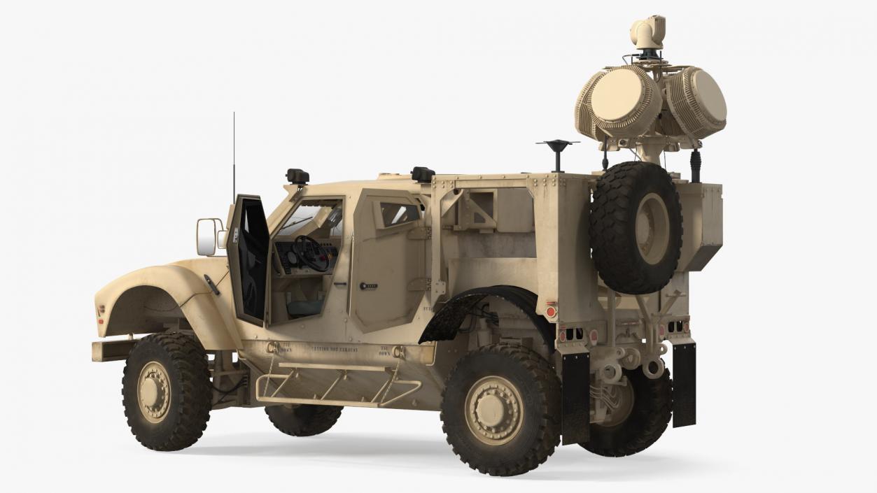 3D Oshkosh M-ATV with X-MADIS Anti Drone System Rigged