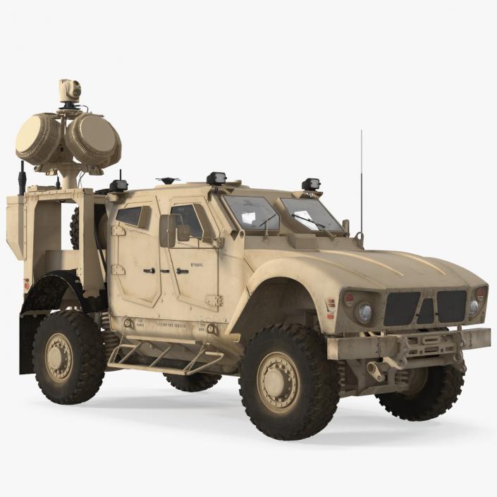 3D Oshkosh M-ATV with X-MADIS Anti Drone System Rigged