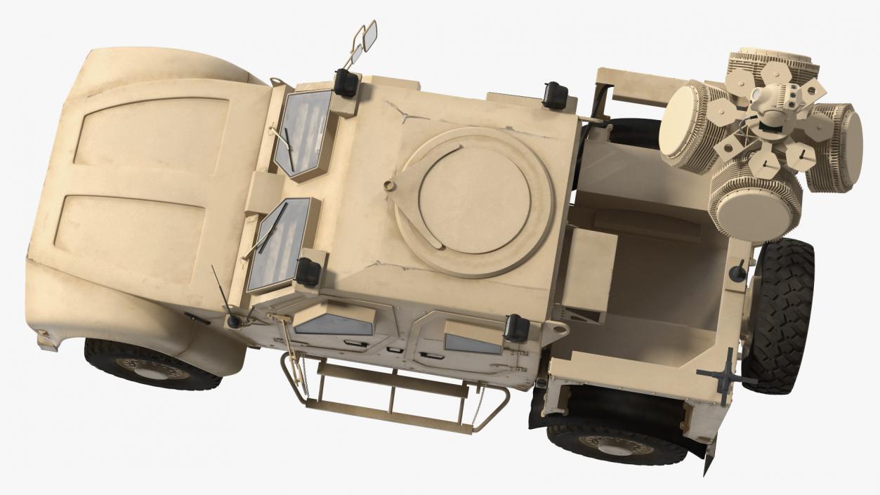 3D Oshkosh M-ATV with X-MADIS Anti Drone System Rigged