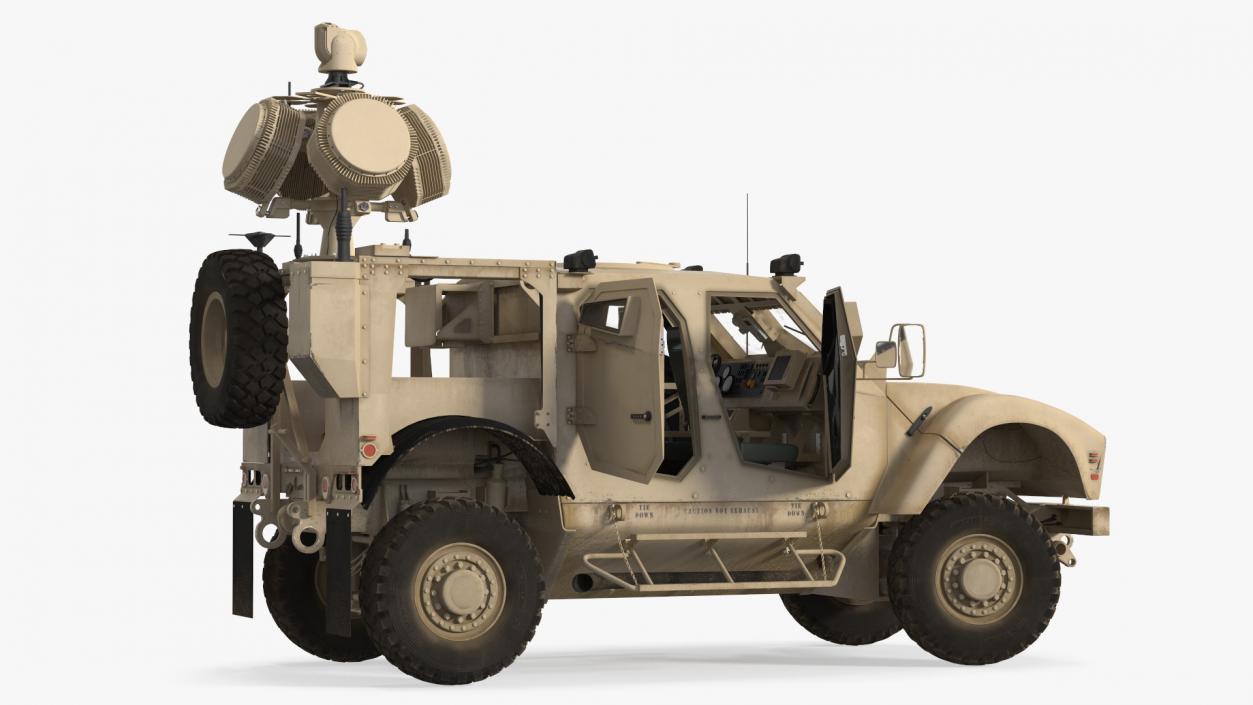 3D Oshkosh M-ATV with X-MADIS Anti Drone System Rigged