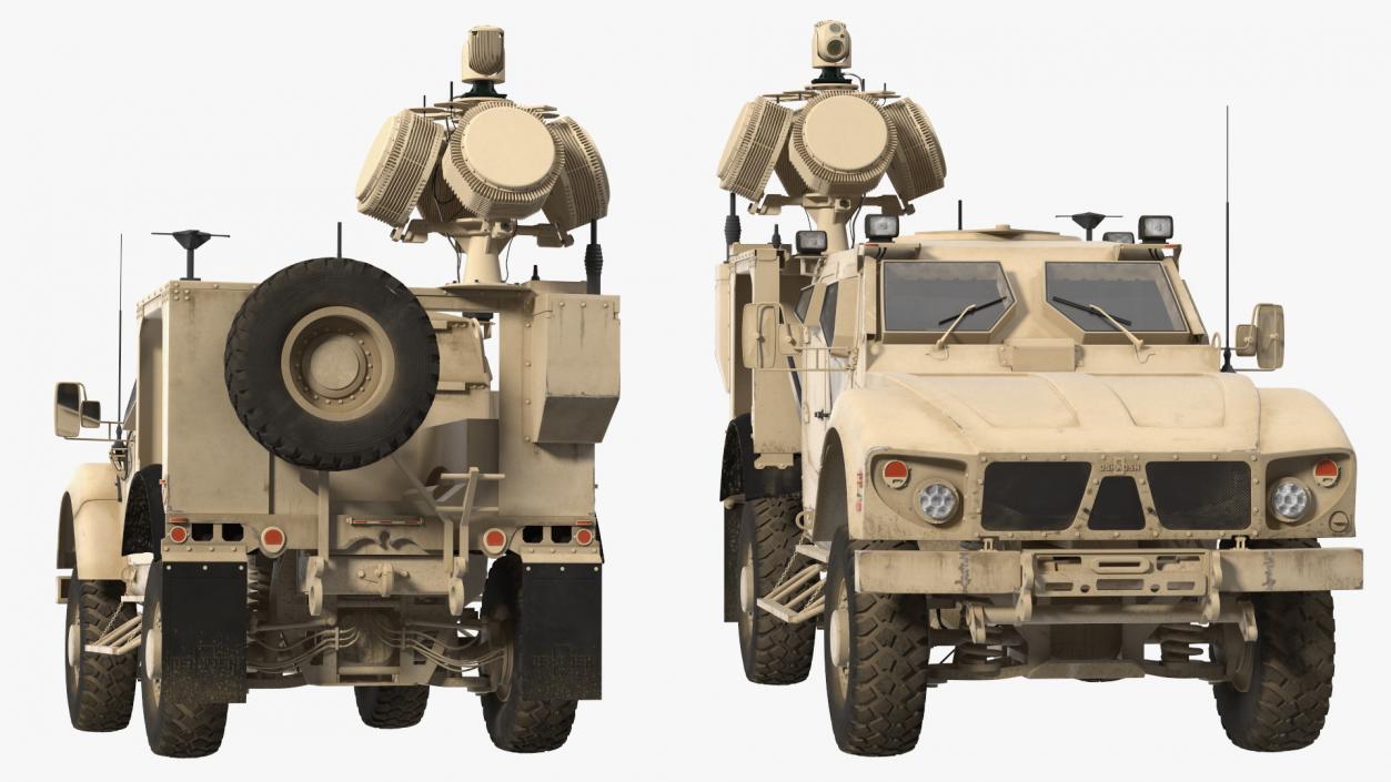 3D Oshkosh M-ATV with X-MADIS Anti Drone System Rigged